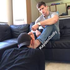Foot slave at Kayden Godlys feet - Male Feet Blog