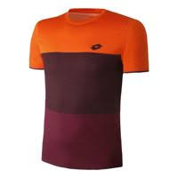 Lotto Tennis Apparel Tech Sml T Shirt Men Orange Dark Red