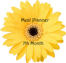 my little moppet baby meal planner 7th month monthly