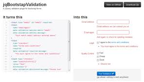 Jqbootstapvalidation Is A Jquery Validation Plugin For Twitter Bootstrap Forms Jqbootstapvalidation Supports The Following Val Plugins Jquery Data Validation