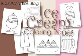 Store bought ice cream sandwiches get boring quickly, and don't always include ingredients we would chose for our loved. Ice Cream Coloring Pages Free Printable Kids Activities Blog