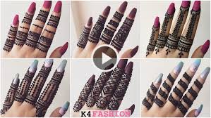 The mehendi design images shown on this page are latest and in trend. Finger Mehndi Design Tutorial For Eid Wedding K4 Fashion