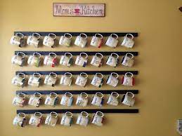 It holds up to 53 ornaments. 18 Creative Mug Storage Solutions That You Need To See Today Coffee Mug Display Mug Display Mug Storage