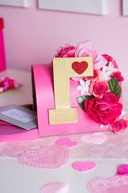 Valentines day cardboard mailbox diy notable nest valentine treat boxes kids 19 Diy Valentines Box Ideas Best Valentine Boxes