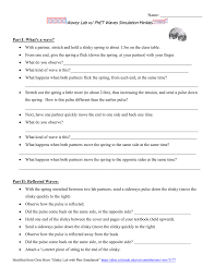 Phet wave simulation lab answers.pdf. Name Wavey Lab W Phet Waves Simulation Minilab