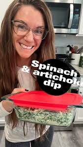 Your new family favorite.. Spinach and artichoke dip!, ⠀⠀⠀⠀⠀⠀⠀⠀ , -14oz  artichoke hearts packed in water, drained , -10oz frozen spinach, thawed  and squeezed , -1 chopped shallot, -1 clove garlic (I ...