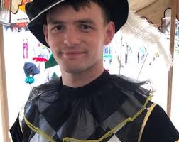 New Adult Renaissance Medieval Tudor Elizabethan Cosplay Black Velvet  Floppy Poet Muffin Hat Costume