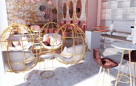 Pink Confessions Nail Studio Dubai Cafe Interior Design Salon Interior Design Nail Salon Interior Design