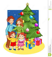 La Navidad En Familia Stock De Ilustracion Ilustracion De Bola 16590060
