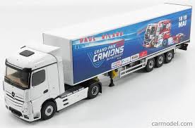 Eligor 116545 Scale 1 43 Mercedes Benz Actros 2 1848 Truck Grand Prix Camions 2016 White Blue Galaxias