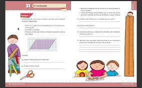 Quinto grado contestado cuánto mide la altura del rectángulo que formaste. No Te Aburras Aprende Conmigo 10 12 20 Matematicas Romboide Facebook