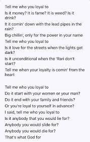 Kendrick Lamar On Loyalty Inspirational Rap Lyrics Rap Quotes Rap Song Lyrics