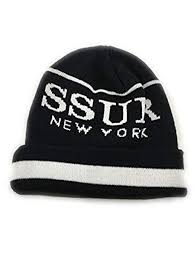 Ssur New York Beanie One Size Fits All Black White At