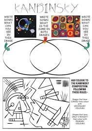 Kandinsky Worksheet Pdf Art Worksheets Art Handouts School Art Projects