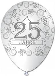 Das whatsapp profilbild ändern ist kein hexenwerk. Latexluftballons Silberne Hochzeit 25 Jahre 30 Cm O Weiss Latexballons