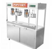 China Twin Semi-Enclosed 6' Cabinet Popcorn Machine For 48 ...