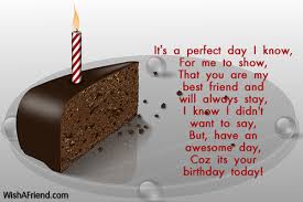 Hope you birthday is amazing as you are my best friend! It S A Perfect Day I Know For Birthday Wishes For Friends