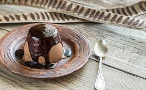 Flans Au Praline Et Sauce Au Chocolat Noir Panna Cotta Au Chocolat Chocolat Chocolat Noir