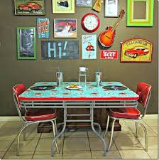Refinished Retro 50 S Diner Table And Chairs Retro Kitchen Tables Retro Kitchen Diner Table
