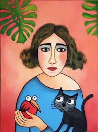 Modernism Original Floral Art Paintings for sale