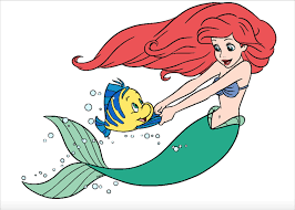 Ariel Dancing With Flounder Disney Movie Characters Mermaid Disney The Little Mermaid