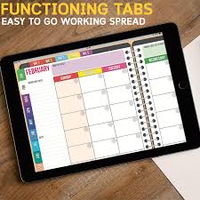Can be used with goodnotes or any other app that allows pdf annotation. Babanana Digital Planner For Goodnotes With Functioning Tabs Undated Babanana Studio
