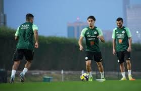 Equipe nationale d\'Algérie en preparation pour la Coupe Arabe