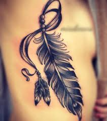 45 Awesome Feather Tattoo Ideas Addicfashion Feather Tattoos Indian Feather Tattoos Feather Tattoo