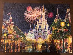 Disney parks thomas kinkade beauty and the beast 1000 piece puzzle new in box. Thomas Kinkade Main Street Usa Walt Disney World Resort 1000 Piece Loved Doing This One Jigsawpuzzles