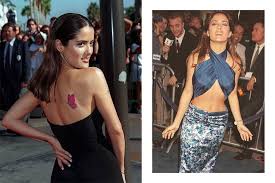 The actress/director posted a revealing photo of herself in celebration of having reached 12 million followers. Salma Hayek S 90s Style Makes Us Want To Wear Body Con Dresses Again