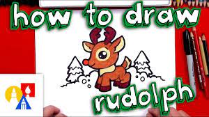 Download reindeer cartoon images and photos. How To Draw Cartoon Rudolph Youtube