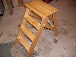 Premium 2 step modern gray wood ladder. Folding Wooden Stepladder 15 Steps With Pictures Instructables