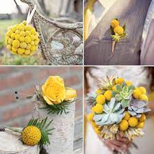 Billy Ball Flower Wedding Ideas 001 Wedding Ideas Wedding Trends And Wedding Galleries Ball Flowers Wedding Billy Balls Yellow Flower Arrangements