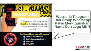 Posted by unknown at 2:36 am 13 comments: Waspada Telegram Dan Group Whatsapp Palsu Menggunakan Nama Dan Logo Mkn Sebenarnya My