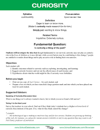 Curiosity Character Lesson Plan Free Downloadable 52 Total Character Education Lessons Character Lessons Education Lessons