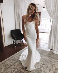 Beauty Joss Price Rocking Our Honey Silk Gown At Our Gold Coast Showroom Make A Private Appointment Silk Wedding Dress Short Wedding Dress Wedding Dresses
