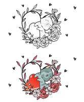 Pensez à colorier les pneus en noir en laissant l'intérieur des roues en blanc. Adorable Chat Et Coeur A L Interieur De La Page De Coloriage De Dessin Anime De Vigne De Coeur 2031952 Telecharger Vectoriel Gratuit Clipart Graphique Vecteur Dessins Et Pictogramme Gratuit