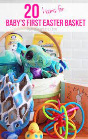 Full of yummy goodies, bib with lid, flower headband & barrettes, plus bath unciorn, and fisher price little. It S So Easy To Shop For Older Kids Easter Baskets But What About Baby Here Are 20 Age Appropriate Gifts F Baby Easter Basket Boys Easter Basket Baby Easter