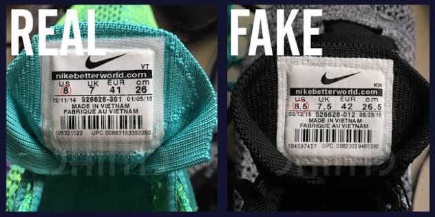 Tin Tức - Phân biệt giày Nike giả