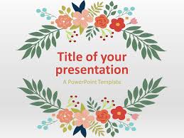 I've vectorized the drawings so you can resize them without losing quality. Floral Spring Template For Powerpoint And Google Slides Spring Powerpoint Cute Powerpoint Templates Spring Template