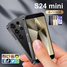 S24 mini Celular Telefone 8 + 128 Gb Smartphone Android 4.0Polegadas - Faz a Boa!