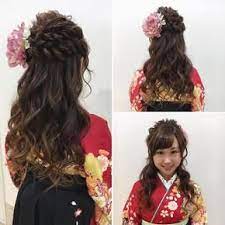 135749 袴 ヘアアレンジ 卒業式 髪型 ハーフアップ 髪型 ハーフアップ