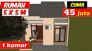 2 kamar tidur masing masing berukuran 3,5x3,5 meter dan 1 buah kamar tidur berukuran 3,5x4 meter. Desain Rumah Minimalis Modern 5x5 M Luas Tanah 30m2 Konsep Rumah Perumahan Youtube