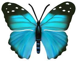 I have it on a dark grey accent wall and even when the light are out it reflects light off the gold wings. Blue Butterfly Wall Art Contemporary Metal Wall Art By Next Innovations Houzz