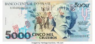 The bank is not linked to any ministry, currently being autonomous. Brazil Banco Central Do Brasil 5000 Cruzeiros Nd 1990 P 232as Lot 20316 Heritage Auctions