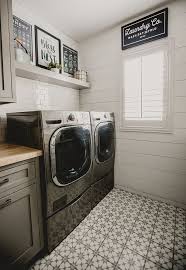 Cabinet Paint Cape May Cobblestone By Benjamin Moore Shiplap Paint Color Simply White Benjamin Laundry Room Remodel Laundry Room Tile Laundry Room Makeover