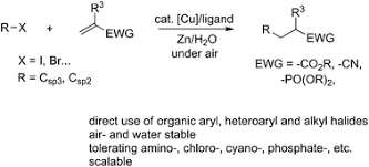 Reactions of alkyl halides with reducing metals. Direct Conjugate Additions Using Aryl And Alkyl Organic Halides In Air And Water Organic Chemistry Frontiers Rsc Publishing