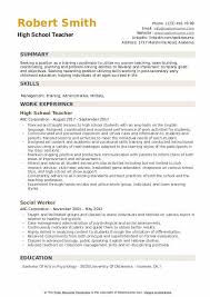 Sign up to choose your template, import example content, and customize your content to. High School Teacher Resume Samples Qwikresume