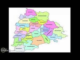 Searchable map/satellite view of telangana. Telangana Map With 27 Districts Including New Districts List 2016 Youtube