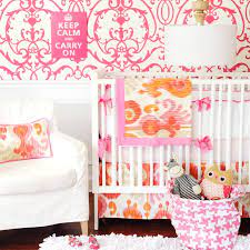 Pink And Orange Girls Nursery